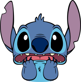 Stitch Assustado Desenho