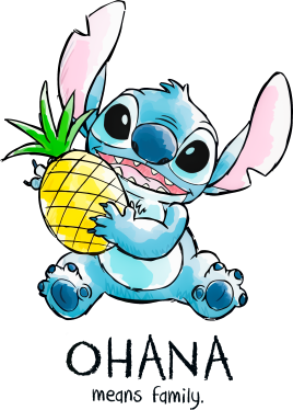 Stitch Ohana tecido claro