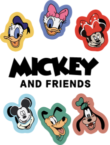 Mickey And Friends - Tecido Claro