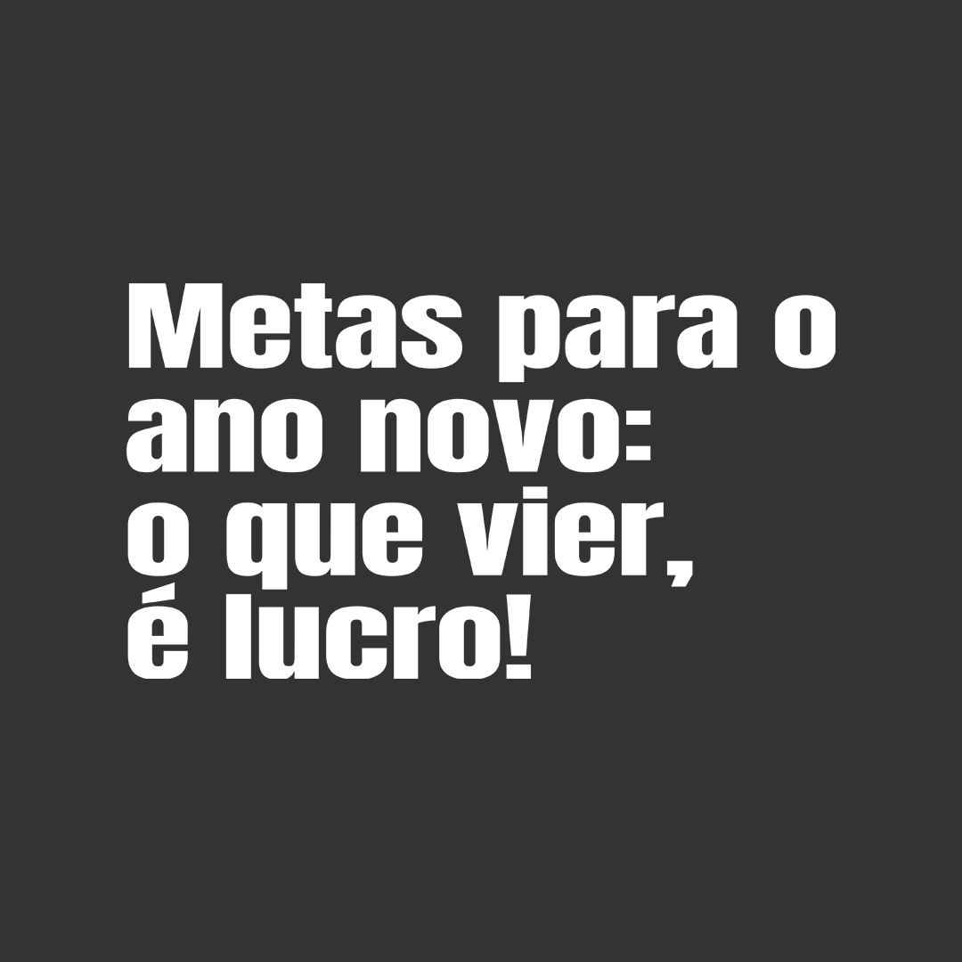 Metas para o ano novo