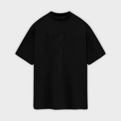Camiseta Oversized Preta 100% algodão T-Shirt 30.1 Penteado Camiseta Oversized Preta 100% algodão T-Shirt 30.1 Penteado
