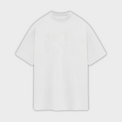 Camiseta Oversized Branca 100% algodão T-Shirt 30.1 Penteado Camiseta Oversized Branca 100% algodão T-Shirt 30.1 Penteado