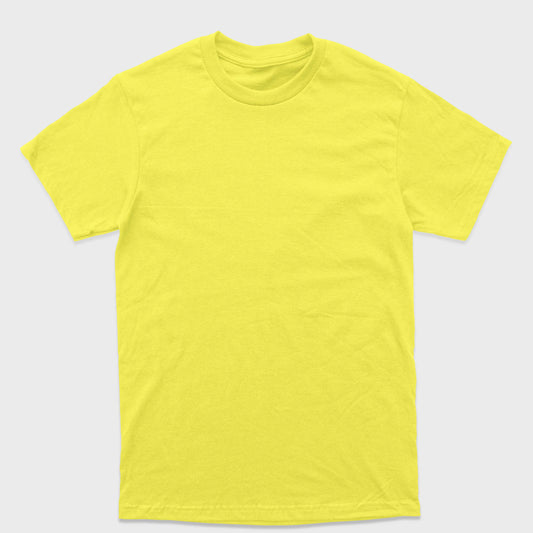 Camiseta Amarela 100% algodão T-Shirt 30.1