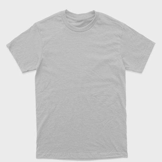 Camiseta Cinza 100% algodão T-Shirt 30.1
