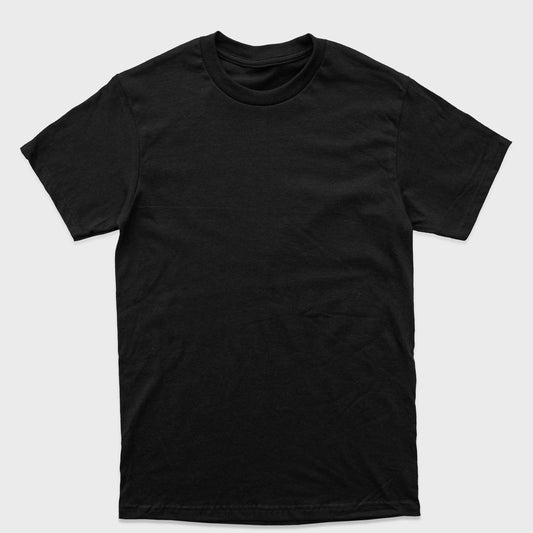 Camiseta Preta 100% algodão T-Shirt 30.1