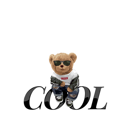 Estampa Aplicável Teddy Bear Cool Style