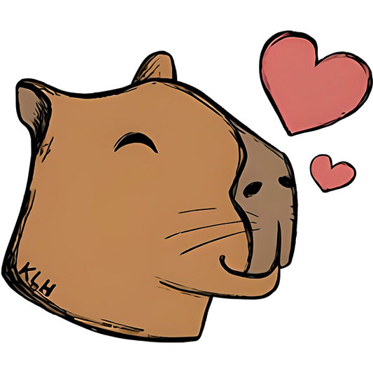 Estampa Aplicável Capybara Love Capivara