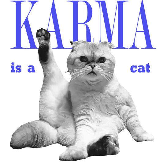 Estampa Aplicável Karma Cat