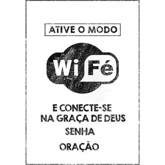 Estampa Aplicável Ative o Modo WI-FÉ e Conecte-se