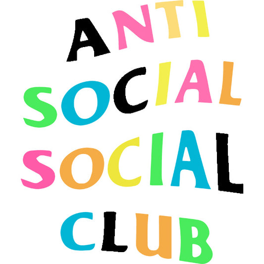 Estampa Aplicável Anti Social Social Club