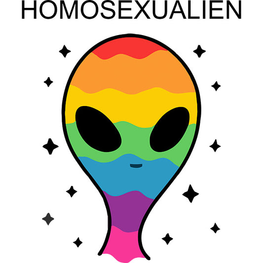 Estampa Aplicável Homosexualien Lgbt Et Alien