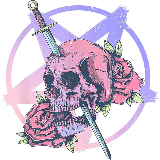 Estampa Aplicável Roses Skull Spada