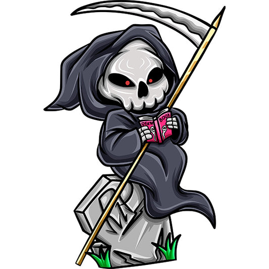 Estampa Aplicável Grim Reaper Skull Caveiras