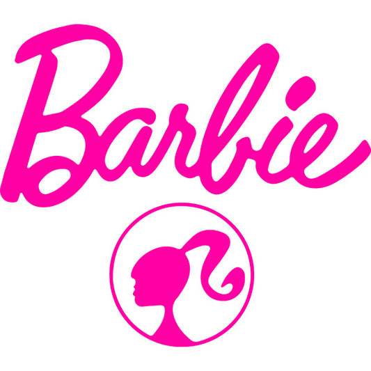 Estampa Aplicável Barbie Girl Boneca Logo