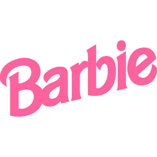 Estampa Aplicável Barbie Logo Rosa