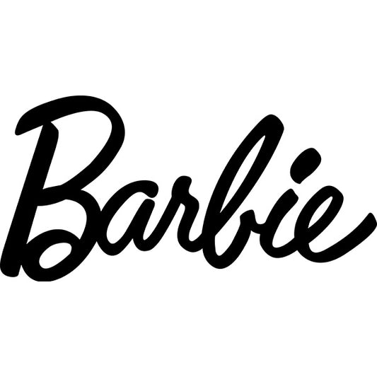 Estampa Aplicável Barbie Logo Preto