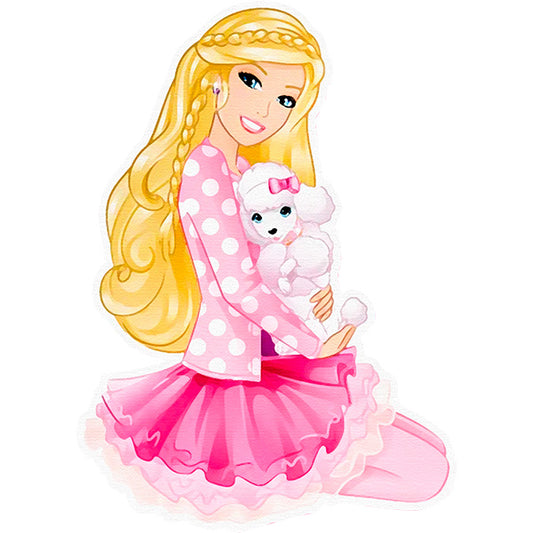 Estampa Aplicável Barbie Boneca Pet