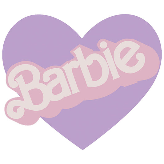 Estampa Aplicável Barbie Coração