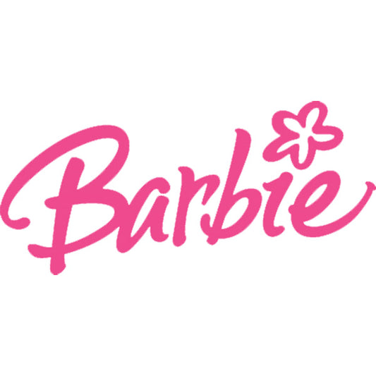Estampa Aplicável Barbie Logo Flor