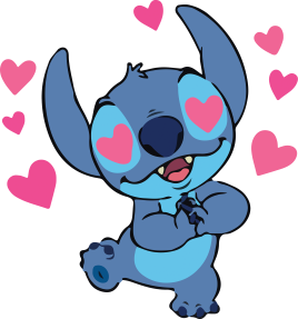 Stitch com Corações