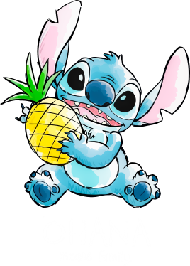 Stitch Ohana Tecido Escuro