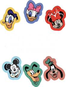 Mickey And Friends - Tecido Escuro