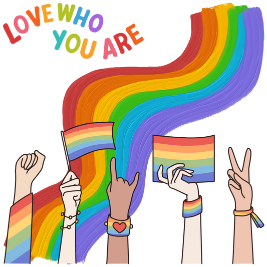 Estampa Aplicável  DTF Love Who You Are