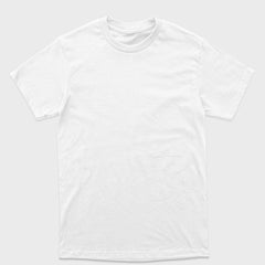 Camiseta Branca 100% algodão T-Shirt 30.1 Penteado