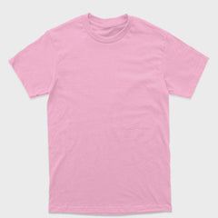 Camiseta Rosa Bebê 100% algodão T-Shirt 30.1 Penteado