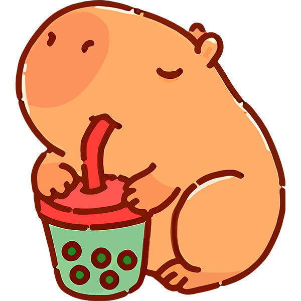 Estampa Aplicável DTF Capybara Cute Kawaii Capivara