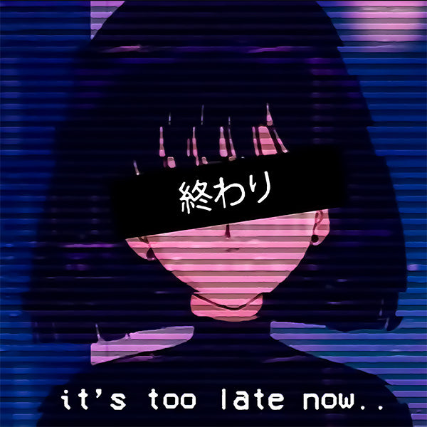 Estampa Aplicável DTF Vaporwave Anime Girl