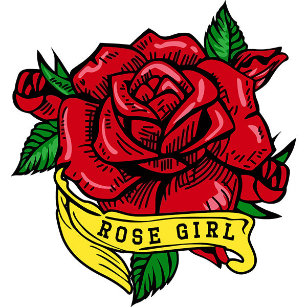 Estampa Aplicável DTF Rose Girls Rosa Flor