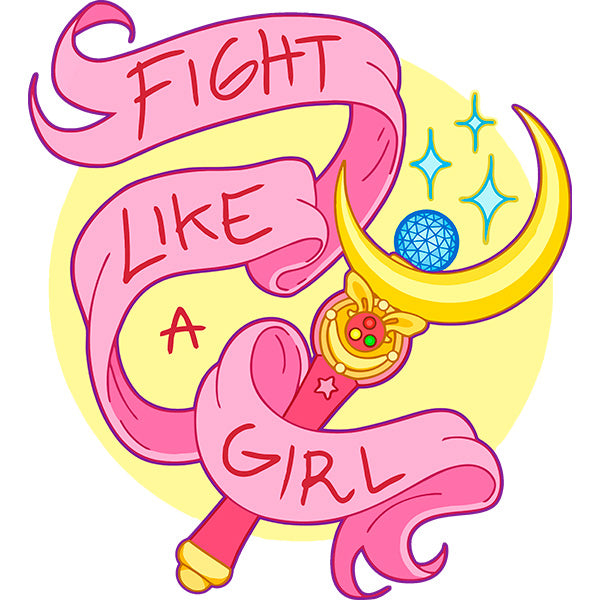 Estampa Aplicável DTF Fight Like a Girl