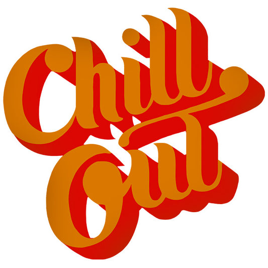 Estampa Aplicável DTF Chill Out Relaxe