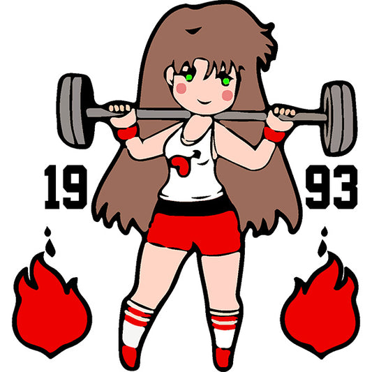 Estampa Aplicável DTF Go Gym Girl Fitness