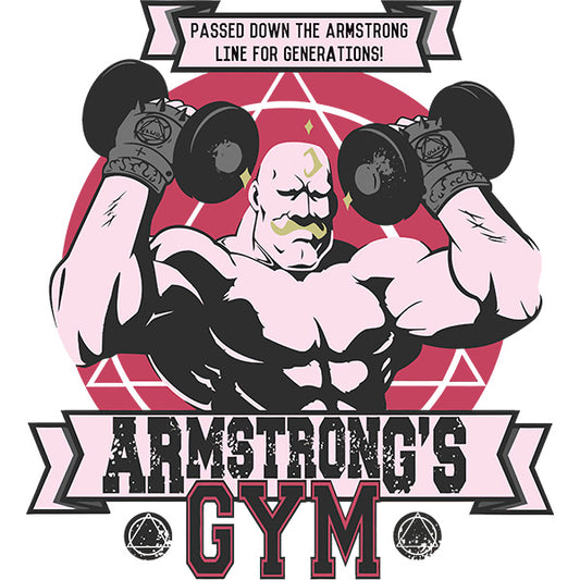 Estampa Aplicável DTF Strong Arm Gym Anime