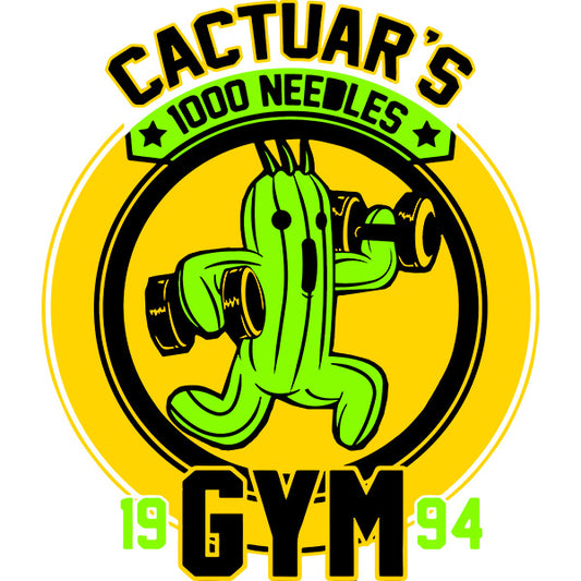 Estampa Aplicável DTF Cactuars Gym Final Fantasy