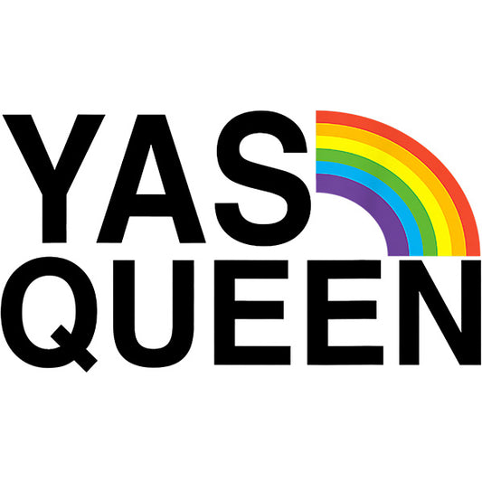 Estampa Aplicável DTF Yas Queen LGBTQIA+