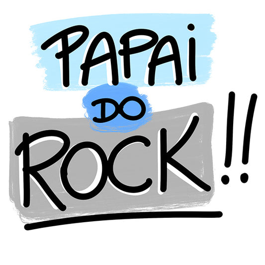 Estampa Aplicável DTF Papai do Rock