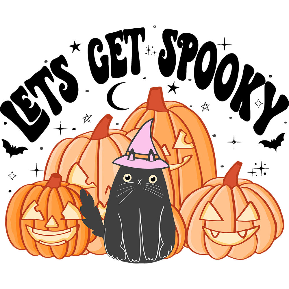 Estampa Aplicável DTF Halloween Let's Get Spooky