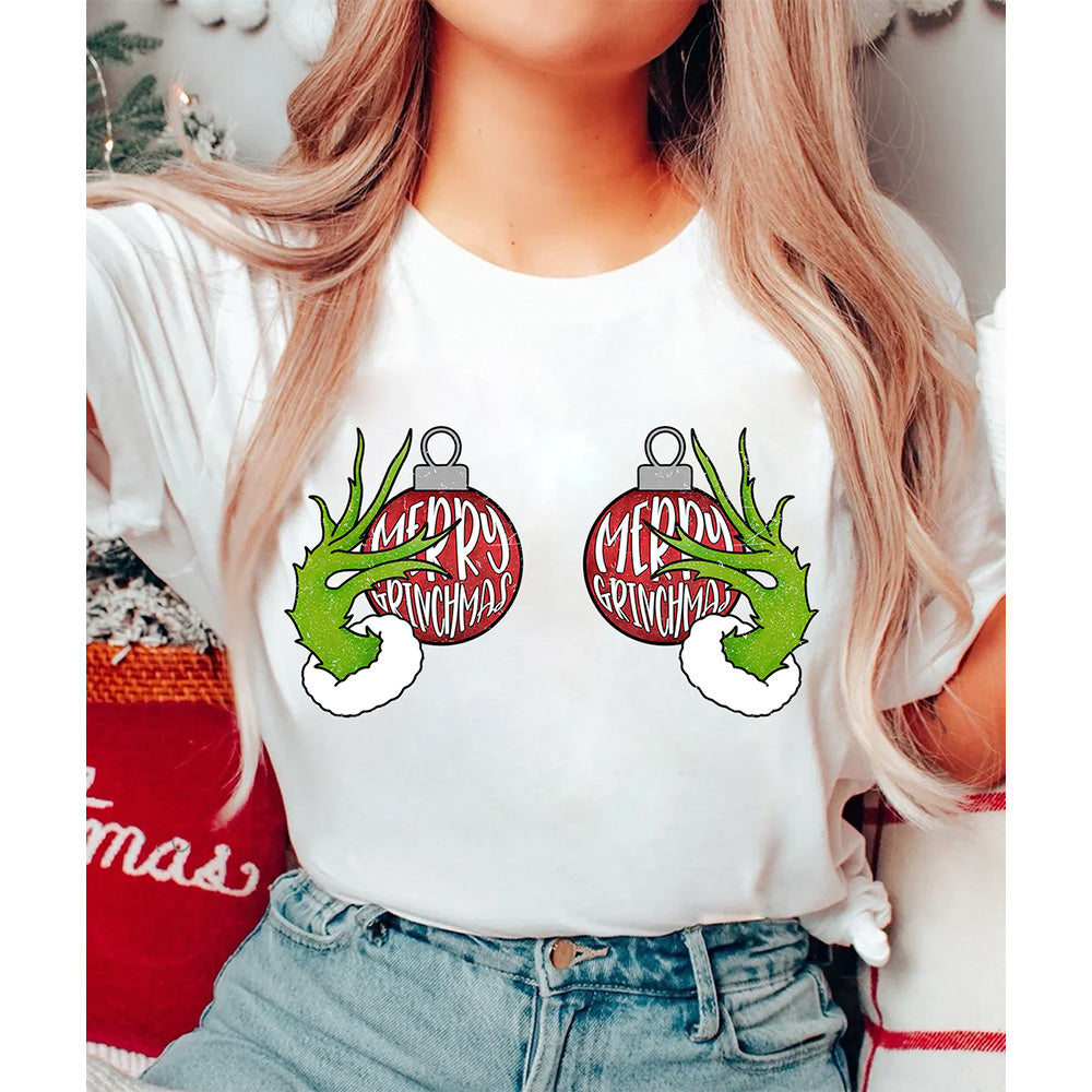 Estampa Aplicável DTF Merry Grinchmas Natal